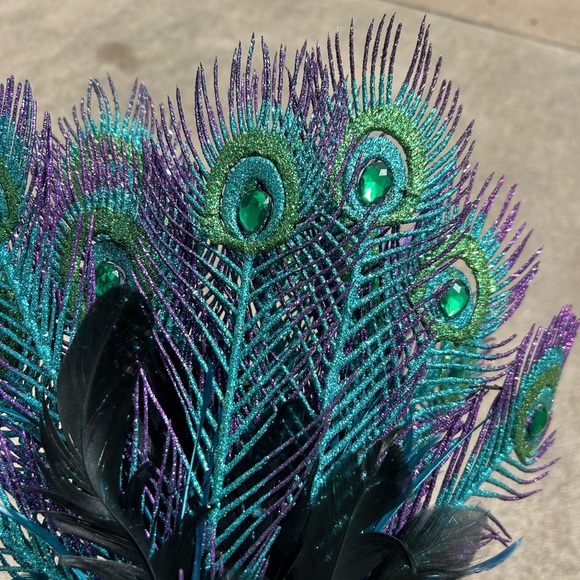 7 Peacock stems with feathers - Picture 4 of 4